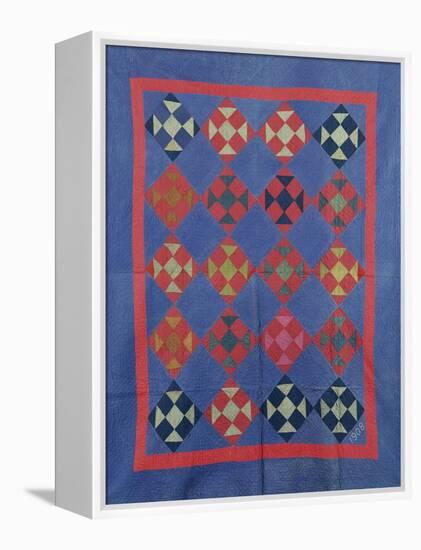 An Amish Hole in the Barn Door Design Coverlet. Holmes County, Ohio, 1908-null-Framed Premier Image Canvas