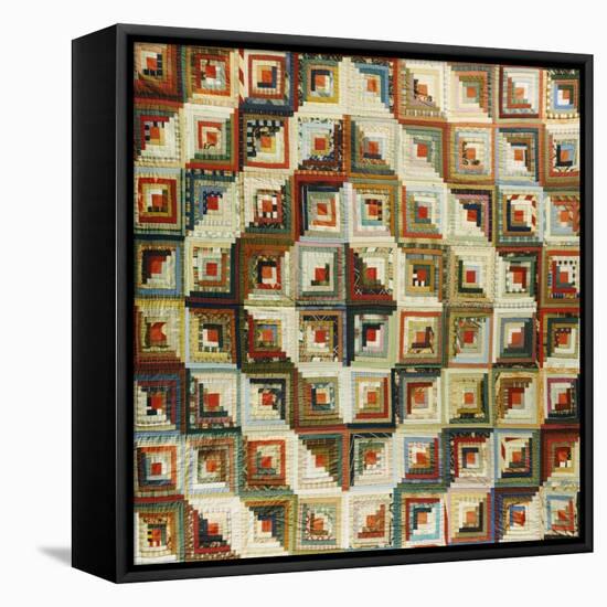 An Amish Pieced & Quilted Cotton Coverlet, Late 19th/Early 20th Century-null-Framed Premier Image Canvas