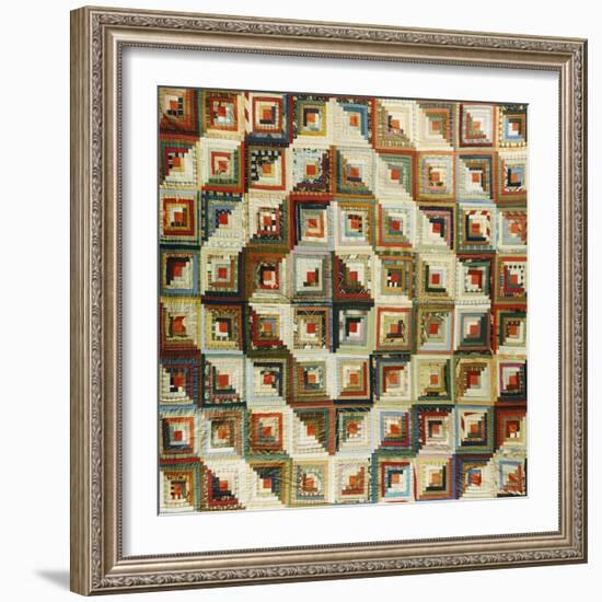 An Amish Pieced & Quilted Cotton Coverlet, Late 19th/Early 20th Century-null-Framed Giclee Print