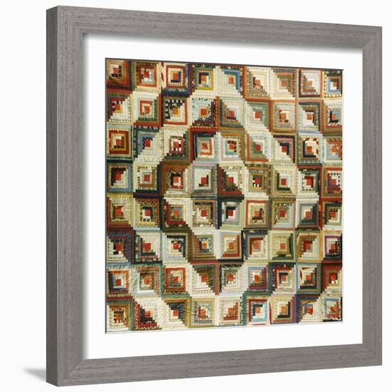 An Amish Pieced & Quilted Cotton Coverlet, Late 19th/Early 20th Century-null-Framed Giclee Print