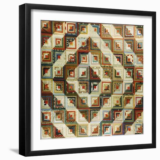 An Amish Pieced & Quilted Cotton Coverlet, Late 19th/Early 20th Century-null-Framed Giclee Print