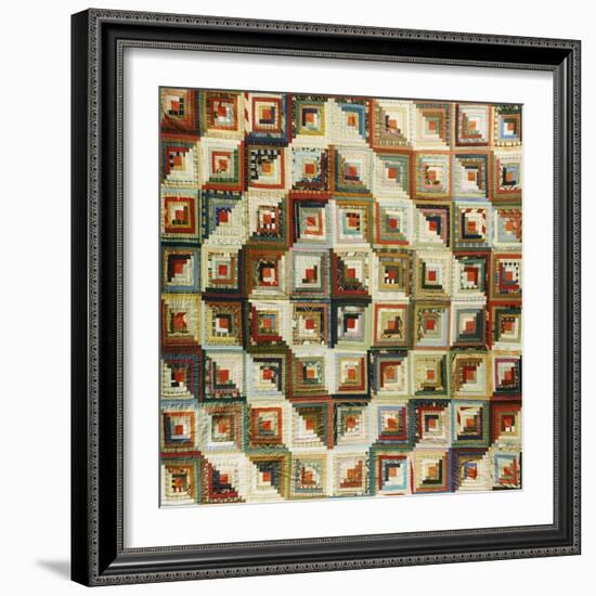 An Amish Pieced & Quilted Cotton Coverlet, Late 19th/Early 20th Century-null-Framed Giclee Print