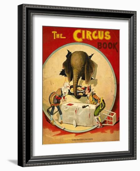 An Amusing Cover Showing an Elephant Taking a Meal From Two Clowns-null-Framed Giclee Print