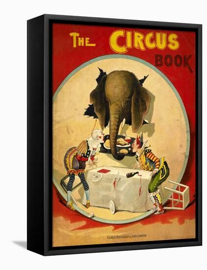 An Amusing Cover Showing an Elephant Taking a Meal From Two Clowns-null-Framed Premier Image Canvas