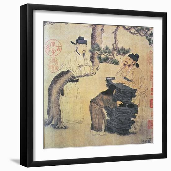 An Ancient Chinese Poet (Facsimile of Original Chinese Scroll)-null-Framed Giclee Print