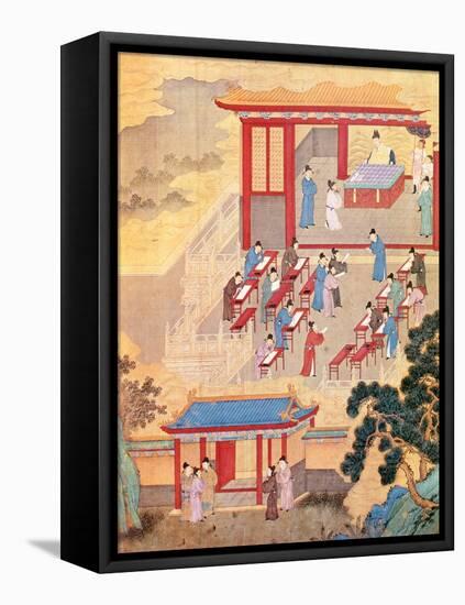 An Ancient Chinese Public Examination, Facsimile of Original Chinese Scroll-null-Framed Premier Image Canvas