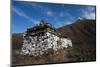 An ancient chorten along the Laya-Gasa trekking route near Jangothang, Bhutan, Himalayas, Asia-Alex Treadway-Mounted Photographic Print