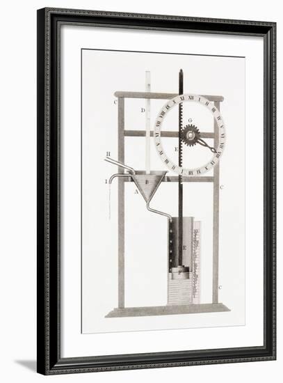 An Ancient Clepsydra or Water Clock. from the Cyclopaedia or Universal Dictionary of Arts,…-null-Framed Giclee Print