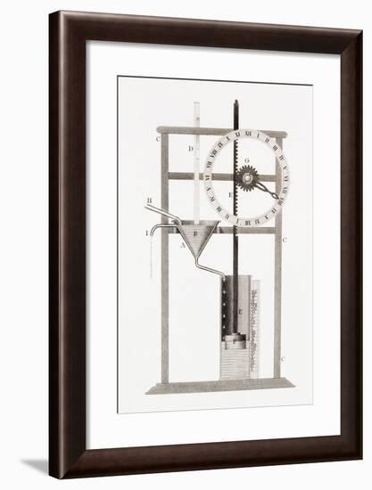 An Ancient Clepsydra or Water Clock. from the Cyclopaedia or Universal Dictionary of Arts,…-null-Framed Giclee Print