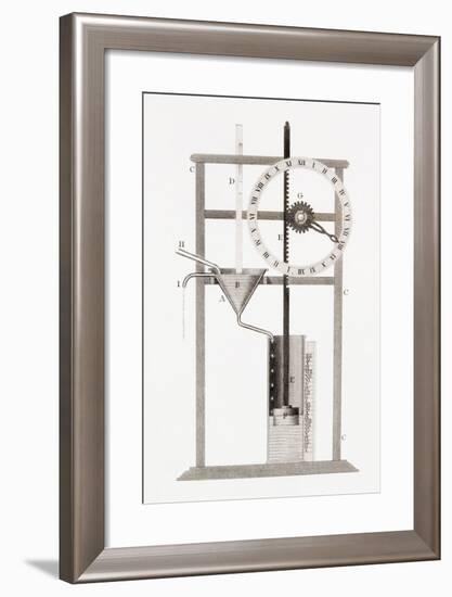 An Ancient Clepsydra or Water Clock. from the Cyclopaedia or Universal Dictionary of Arts,…-null-Framed Giclee Print