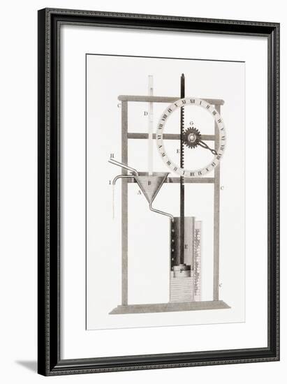 An Ancient Clepsydra or Water Clock. from the Cyclopaedia or Universal Dictionary of Arts,…-null-Framed Giclee Print