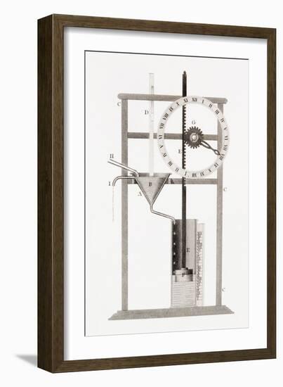 An Ancient Clepsydra or Water Clock. from the Cyclopaedia or Universal Dictionary of Arts,…-null-Framed Giclee Print