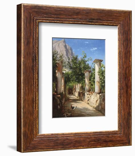 An Ancient Colonnade, Italy-Carl Frederic Aagaard-Framed Premium Giclee Print