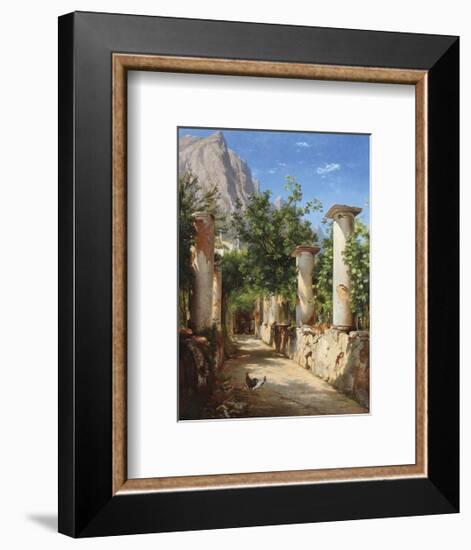 An Ancient Colonnade, Italy-Carl Frederic Aagaard-Framed Premium Giclee Print