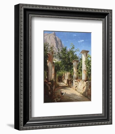 An Ancient Colonnade, Italy-Carl Frederic Aagaard-Framed Premium Giclee Print