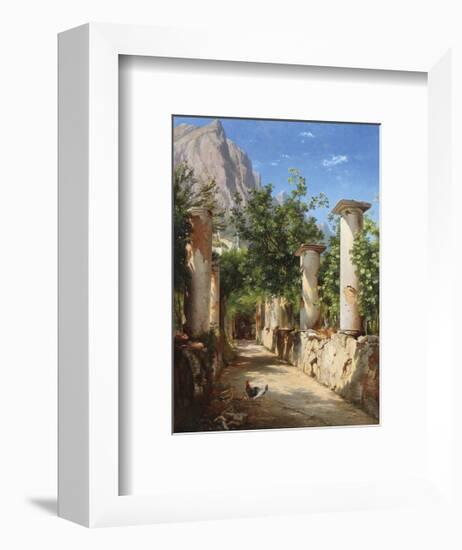 An Ancient Colonnade, Italy-Carl Frederic Aagaard-Framed Premium Giclee Print