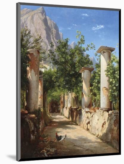 An Ancient Colonnade, Italy-Carl Frederic Aagaard-Mounted Premium Giclee Print