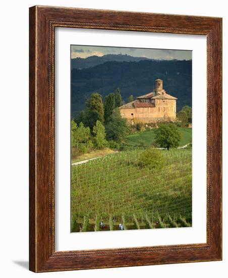 An Ancient Fortified Wine Cantina, Tenuta La Volta, Near Barolo, Piemonte, Italy, Europe-Newton Michael-Framed Photographic Print