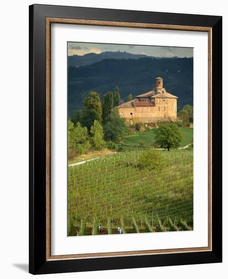 An Ancient Fortified Wine Cantina, Tenuta La Volta, Near Barolo, Piemonte, Italy, Europe-Newton Michael-Framed Photographic Print