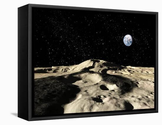 An Ancient Lava Flow on Earth's Moon-Stocktrek Images-Framed Premier Image Canvas