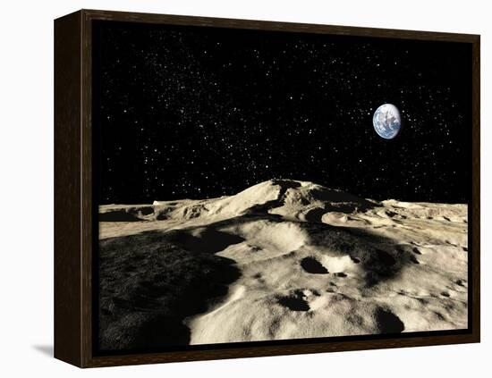 An Ancient Lava Flow on Earth's Moon-Stocktrek Images-Framed Premier Image Canvas