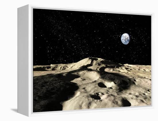 An Ancient Lava Flow on Earth's Moon-Stocktrek Images-Framed Premier Image Canvas