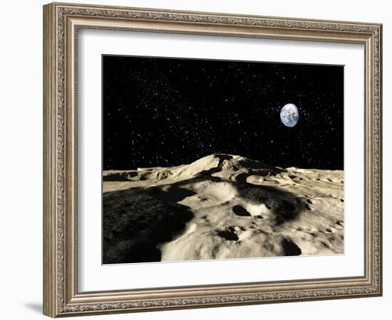 An Ancient Lava Flow on Earth's Moon-Stocktrek Images-Framed Photographic Print