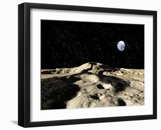 An Ancient Lava Flow on Earth's Moon-Stocktrek Images-Framed Photographic Print