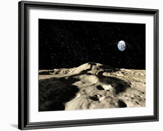 An Ancient Lava Flow on Earth's Moon-Stocktrek Images-Framed Photographic Print