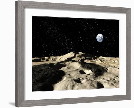 An Ancient Lava Flow on Earth's Moon-Stocktrek Images-Framed Photographic Print