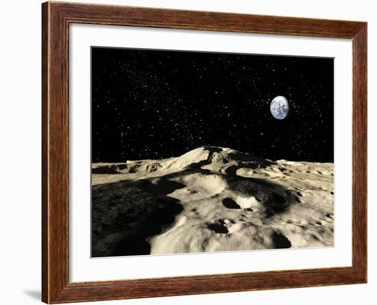 An Ancient Lava Flow on Earth's Moon-Stocktrek Images-Framed Photographic Print