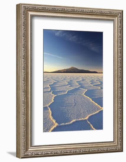 An Andean Volcano Rises Above the Salar De Uyuni-Roberto Moiola-Framed Photographic Print