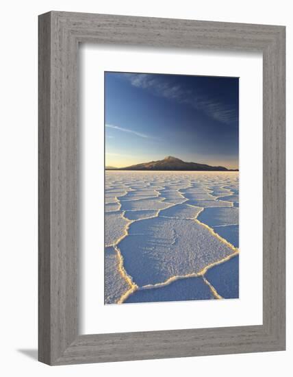 An Andean Volcano Rises Above the Salar De Uyuni-Roberto Moiola-Framed Photographic Print