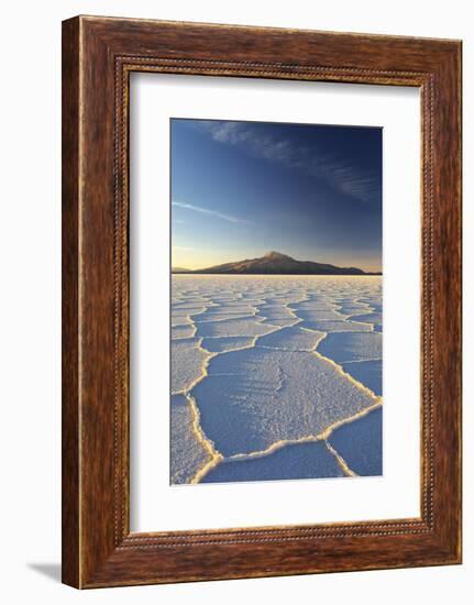 An Andean Volcano Rises Above the Salar De Uyuni-Roberto Moiola-Framed Photographic Print