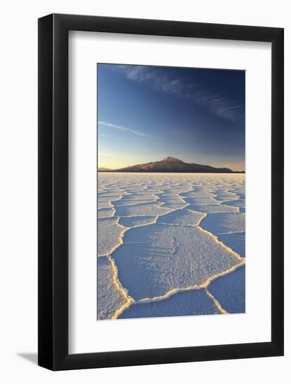 An Andean Volcano Rises Above the Salar De Uyuni-Roberto Moiola-Framed Photographic Print