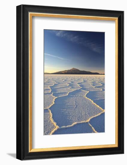 An Andean Volcano Rises Above the Salar De Uyuni-Roberto Moiola-Framed Photographic Print