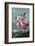 An Angel Flies Through the Night Sky Carrying a Child-null-Framed Photographic Print