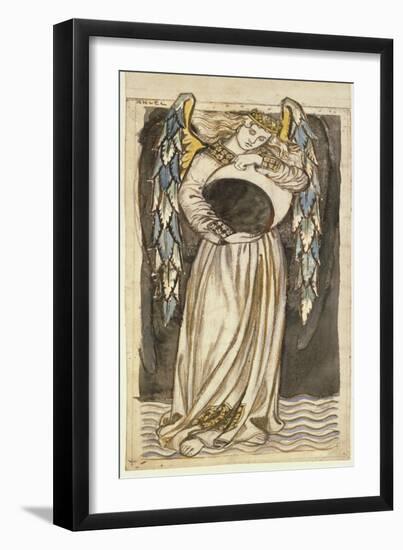 An Angel Holding a Waning Moon-William Morris-Framed Giclee Print