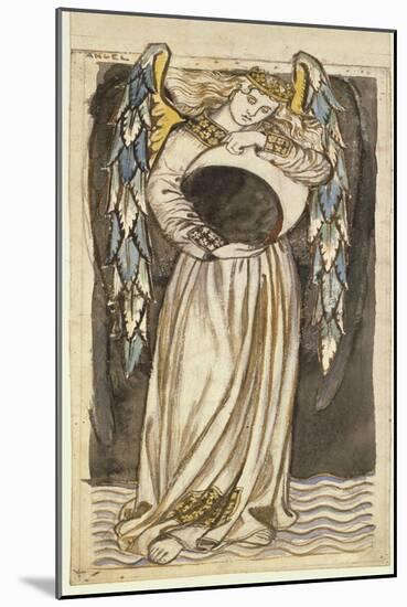 An Angel Holding a Waning Moon-William Morris-Mounted Giclee Print