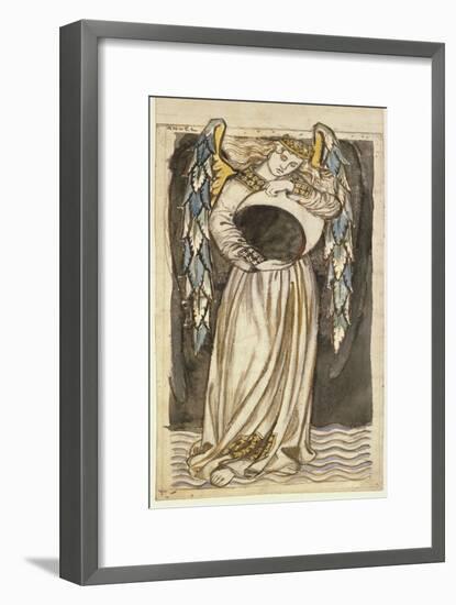 An Angel Holding a Waning Moon-William Morris-Framed Premium Giclee Print