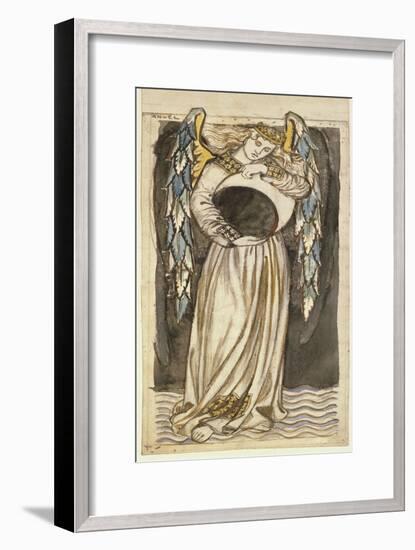 An Angel Holding a Waning Moon-William Morris-Framed Premium Giclee Print