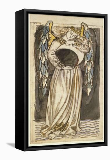 An Angel Holding a Waning Moon-William Morris-Framed Premier Image Canvas