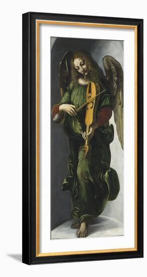 An Angel in Green with a Vielle-Leonardo da Vinci-Framed Giclee Print