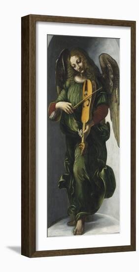 An Angel in Green with a Vielle-Leonardo da Vinci-Framed Giclee Print