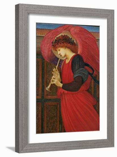 An Angel Playing a Flageolet-Edward Burne-Jones-Framed Giclee Print