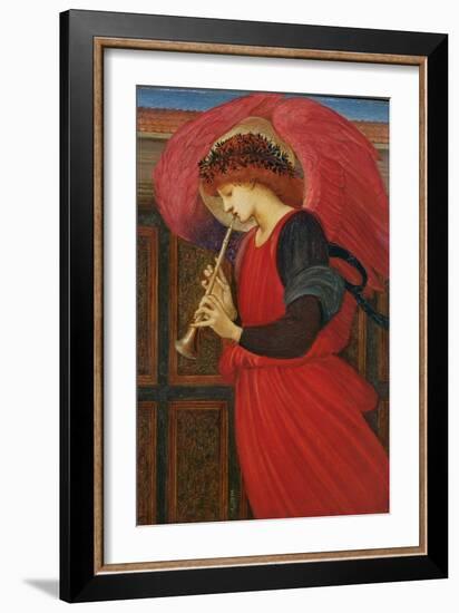 An Angel Playing a Flageolet-Edward Burne-Jones-Framed Giclee Print