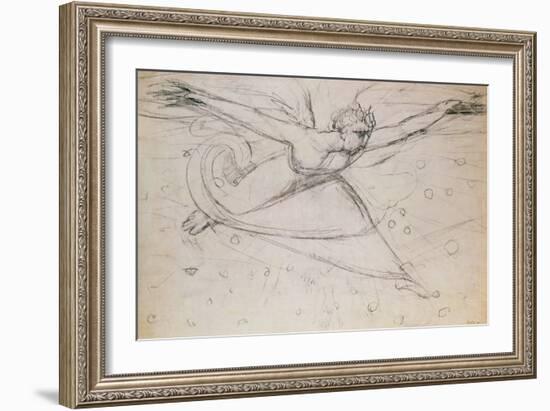 An Angel Striding Among the Stars-William Blake-Framed Giclee Print