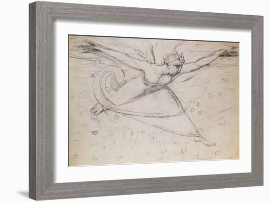 An Angel Striding Among the Stars-William Blake-Framed Giclee Print