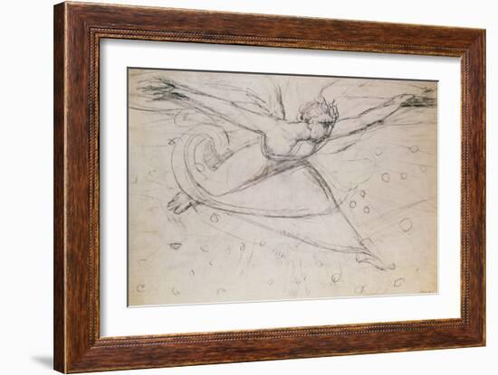 An Angel Striding Among the Stars-William Blake-Framed Giclee Print