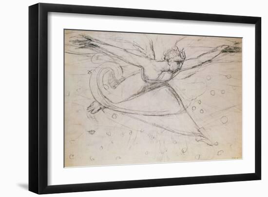 An Angel Striding Among the Stars-William Blake-Framed Giclee Print